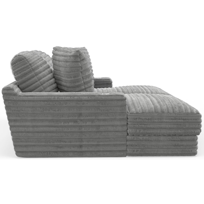 Causeuse Alcoa, Polyester gris
