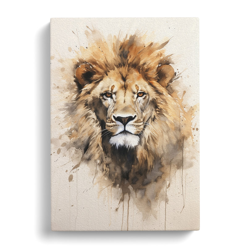 Lion Gestural No.3 - Print, 50cm H x 35cm W x 3cm D