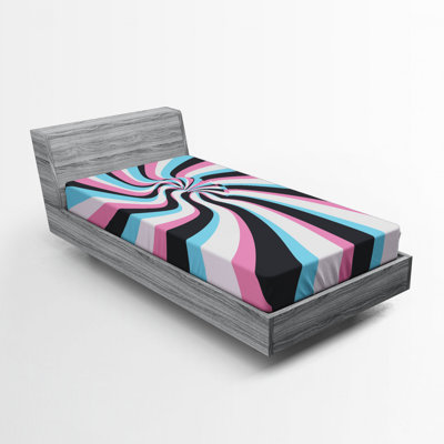 Microfiber Abstract Fitted Sheet