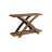 Transitional 1Pc Sofa Table Occasional Tables Plank Style Top Antique Light Oak Open Bottom Shelf