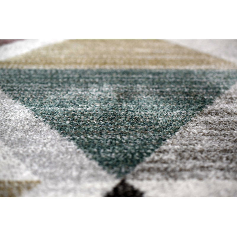 Adame Geometric Area Rug, Rectangle 80 x 150cm