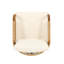 Confortable ensemble de patio imperméable en bois d'acacia avec faux rotin élégant pour la détente sur le jardin et le balcon
