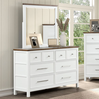 Commode 6 tiroirs avec miroir Giordani