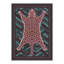 Tapis bleu sarcelle / rose à motif animal lavable à la machine avec envers antidérapant-571229681