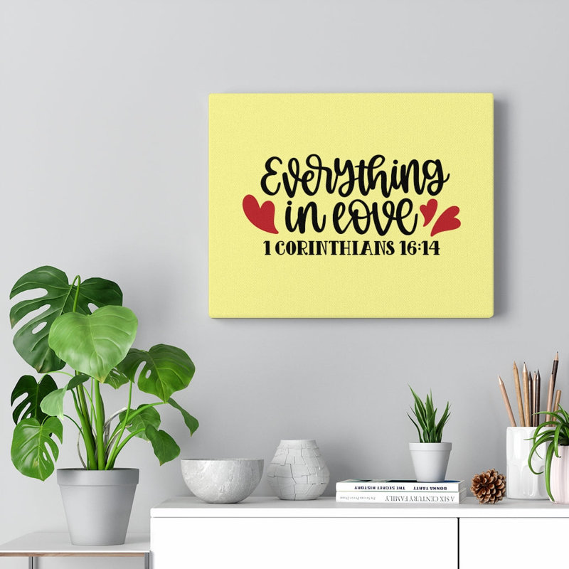 In Love - Wrapped Canvas Print, 28cm H x 36cm W