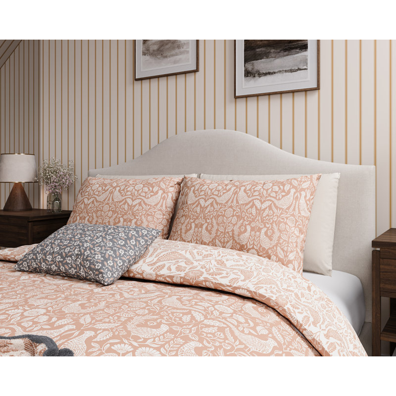 Pheasants Cover Set, Super King Duvet Cover + 2 Pillowcases