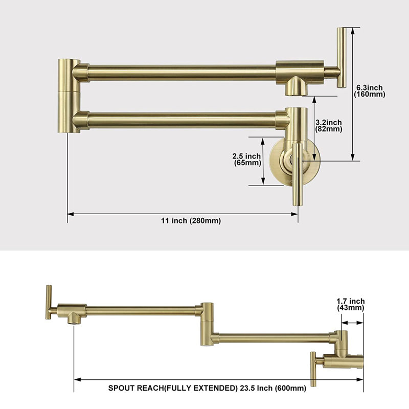 Naiyafly Kitchen Faucet, Gold