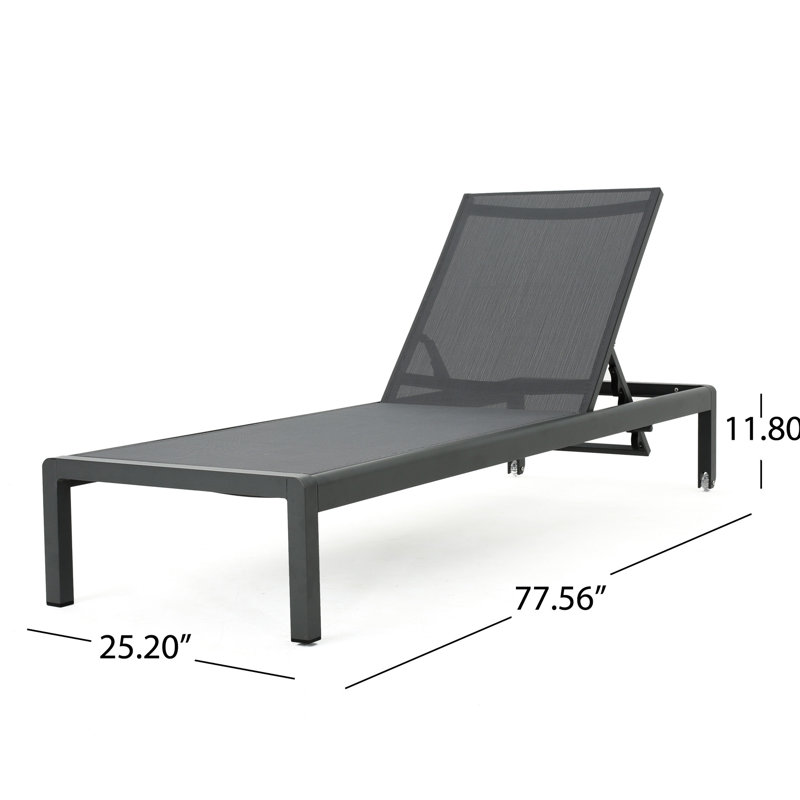 Méridienne grise - siège en filet et méridienne respirante ergonomique