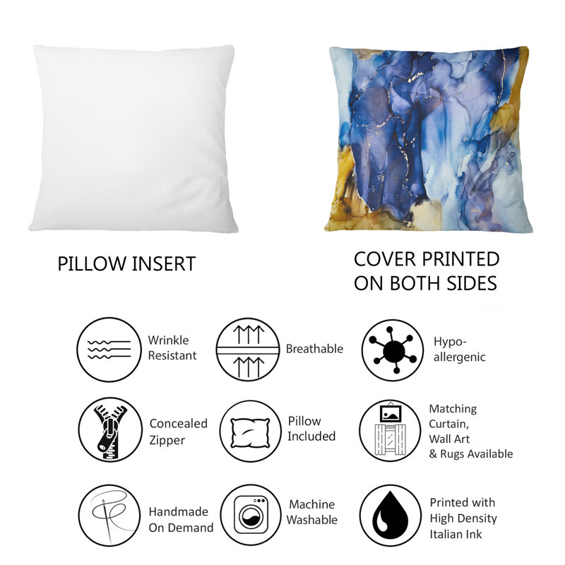 Coussin 12 "x 20" Blue Luxury