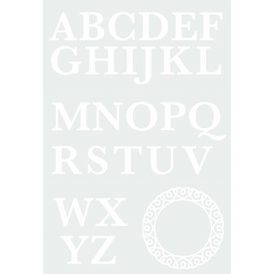 Adhésif décoratif monogramme Serif