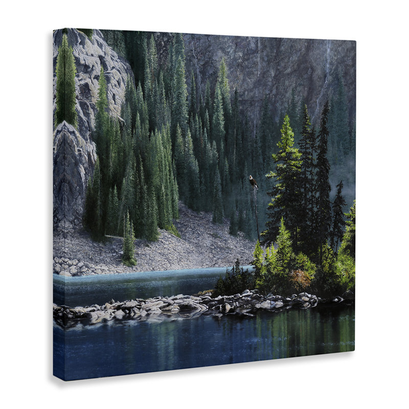 «Tree Spires in Nature», art mural sur toile par Mark Kelso, H 24 po x l 24 po