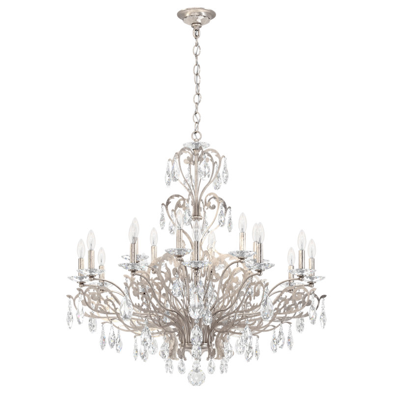 Filigrae 18 - Light Chandelier, Heritage Clear, Etruscan Gold