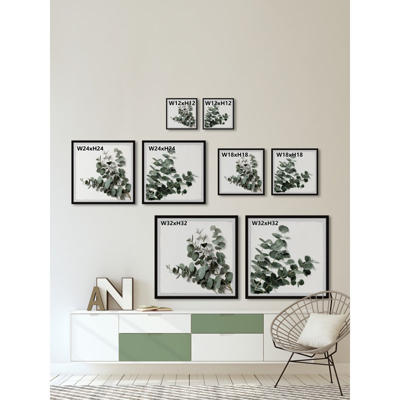 Fleur d'eucalyptus, H 18 po x l 18 po