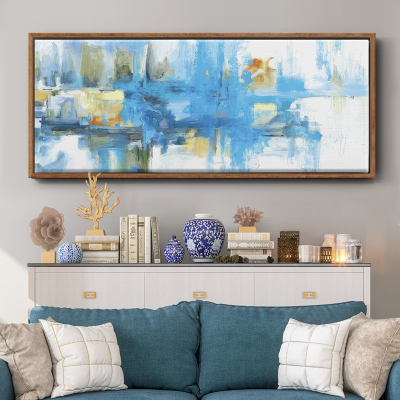 Metro Blue - Framed Canvas