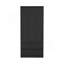 Armoire 2 tiroirs Austin, double porte, tringle - noir-1266633598