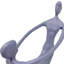Makayla MOTHER & CHILD SWINGING Iron Figurine 23cm-92166431
