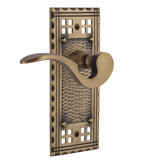 Craftsman Plate Privacy (Bed & Bath) with Manor Lever