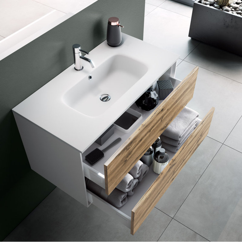 Abirad Vanity & Mirror Set, Khaki