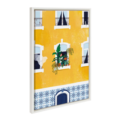 Lisbon by Maja Tomljanovic Framed Canvas Wall Art Print