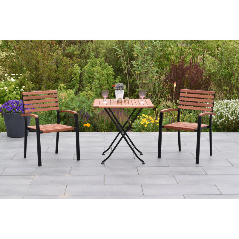 Biba 2 - Person Patio Dining Set with Square Table