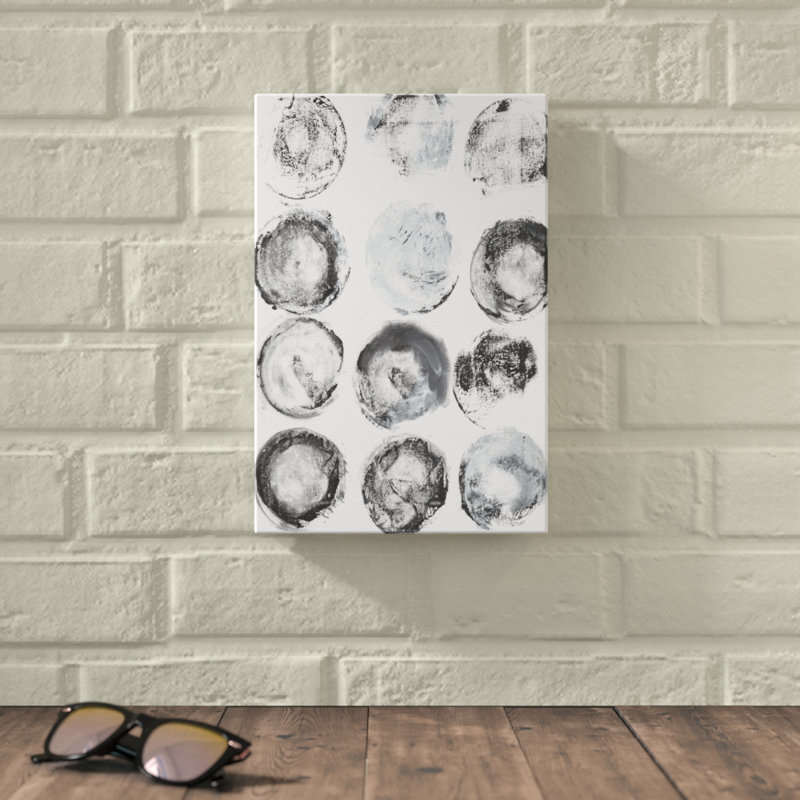 B&W Imprint I by Jodi Fuchs - Painting Print, Wrapped Canvas, 30cm H x 20cm W