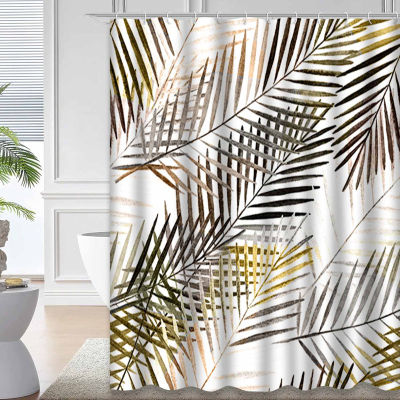 Rideau de douche Tropical Tree, L 72 po x l 78 po