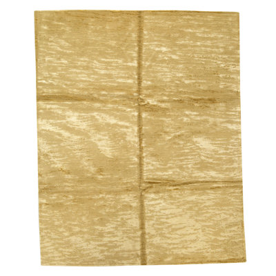 High-Quality Hand-Knotted Gold Area Rug