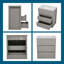 Meuble-lavabo double 60 po avec deux lavabos et deux armoires séparées de 30 po avec tiroirs à fermeture en douceur - Ensemble de meuble-lavabo seulement, robinet non inclus-31942591