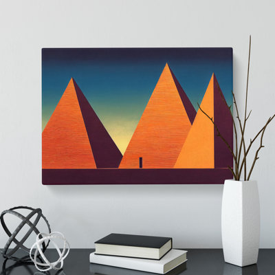 Attractive Pyramids - Wrapped Canvas