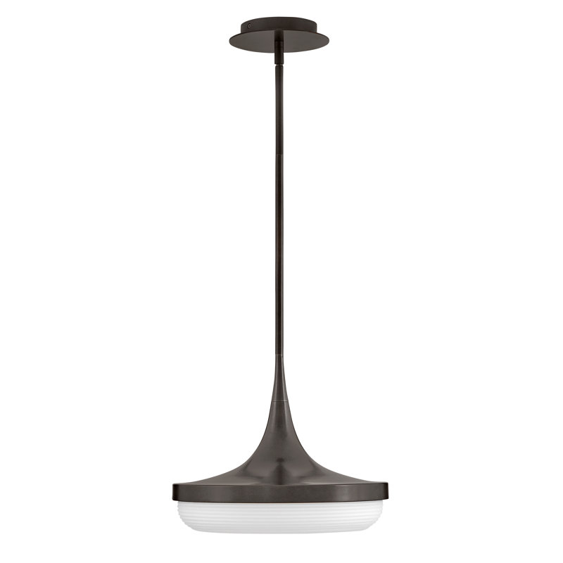 1 - Ligh Bowl LED Pendant, Black Oxide