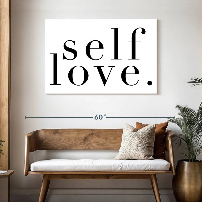 Tergel Self Love Lettering, 30" H x 45" W