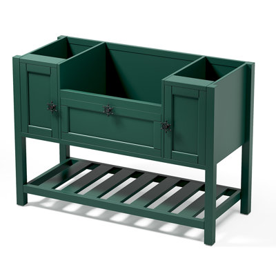 Base de meuble-lavabo simple autoportante 48 po blanche