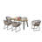 7-Piece Outdoor Wicker Dining Set With Acacia Wood Table (Umbrella Not Included)