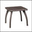 Table d'appoint durable en osier PE avec structure en fer thermolaqué, pour les terrasses et balcons extérieurs-1934073347