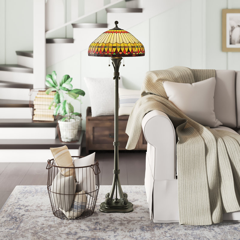 Engelhardt 59.5'' Brushed Bullion Traditional Floor Lamp