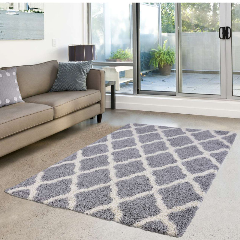 Prouty Geometric Indoor Rug, Rectangle 5'3" x 7'7"