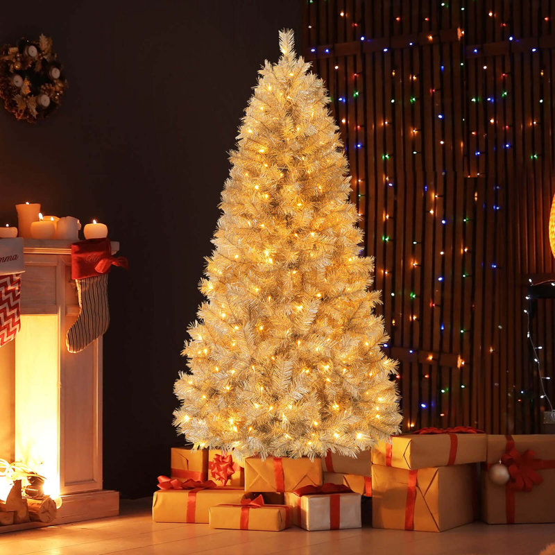 Arbre de Noël artificiel avec lumières DEL, 6'