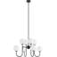 60.08" - Glass - Black - Chandelier