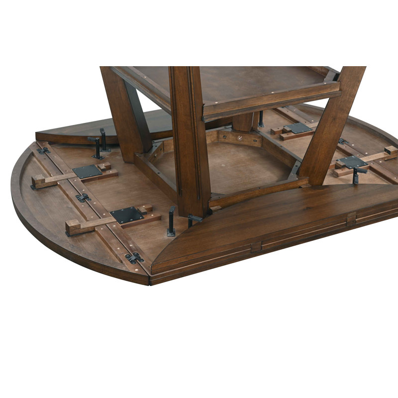 Ensemble de table de salle à manger à hauteur de comptoir extensible Horizon avec chaises rembourrées (7 pièces)