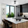 Gid 21.13 In. 3 Light Integrated LED Black Modern Semi Flush