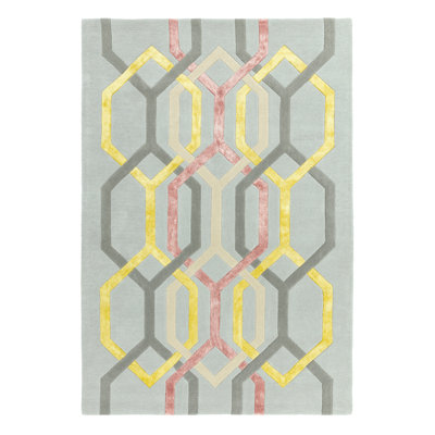 Hargrove Geometric Wool Hand Woven Area Rug