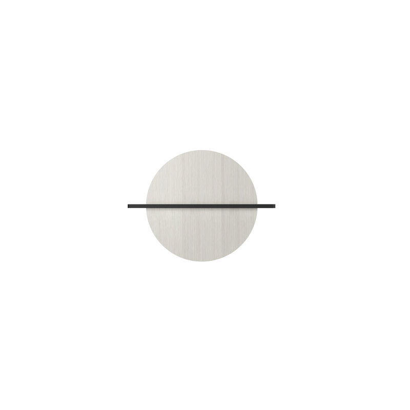 HANG OUT 1 - Light LED Flush Mounted Sconce, 31.5" H x 41.7" W x 3.7" D, Black/Bleached Ash