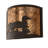 11" Wide Loon Right Wall Sconce
