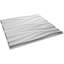 19.625" x 19.625" 3D Wall Panel in White (12-pack)