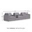 Canapé modulaire 5 pièces avec système audio Depew-213865172