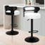 ALFORDSON 2x Bar Stool Swivel Padded Backrest Dining Kitchen Pub Chair