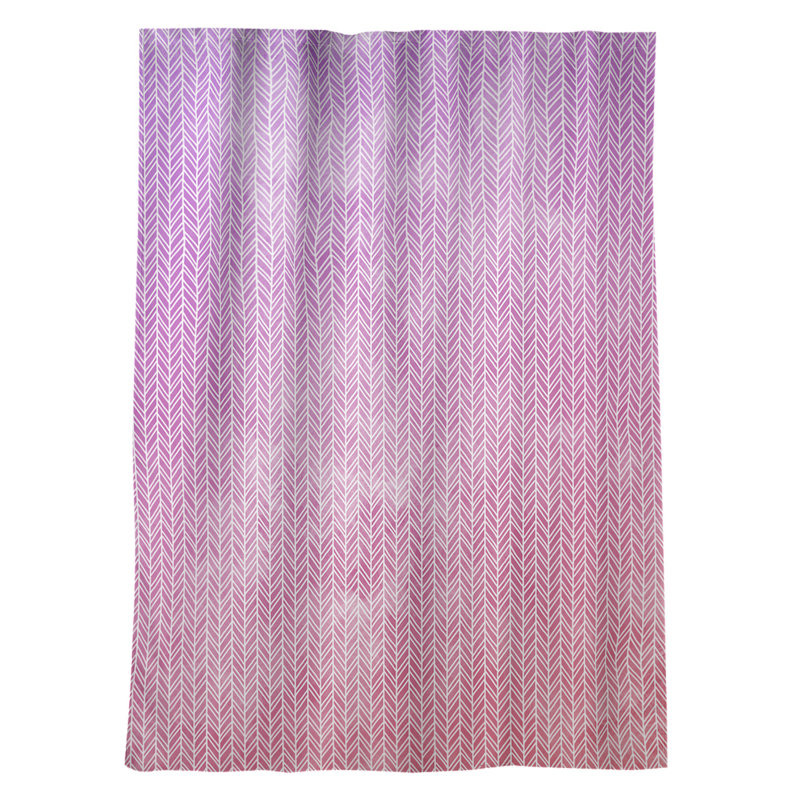 Avicia Sateen Room Darkening Curtain Single Panel, Red/Purple