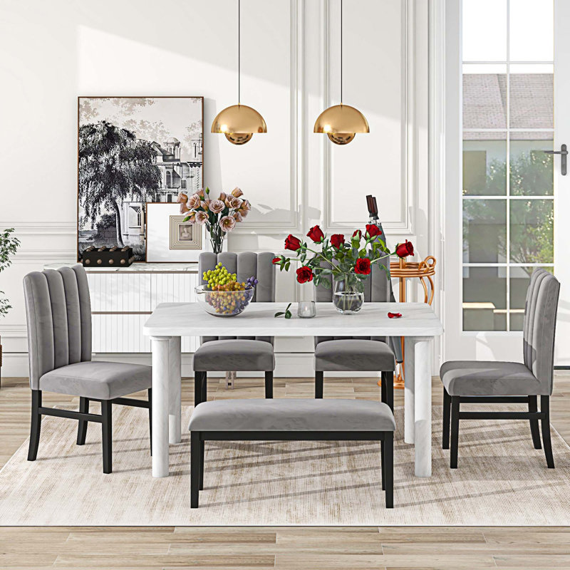 Ensemble repas, gris, gris
