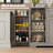 Angelyne Manufactured Wood Server with 2 Cabinets-1364473445