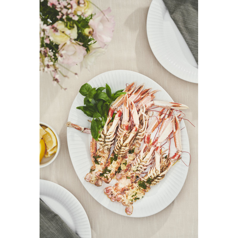 Kähler Hammershøi Porcelain Platter, 1.4" H x 10.6" W x 13.4" L